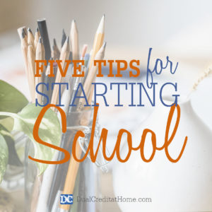 Five Tips For Starting School